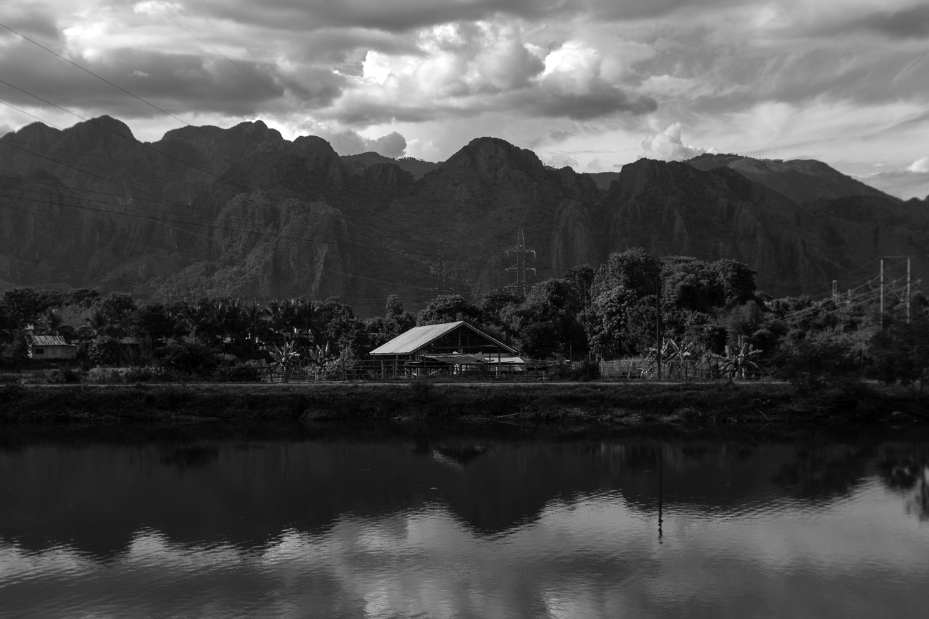 Laos - paysage près de Van Vieng