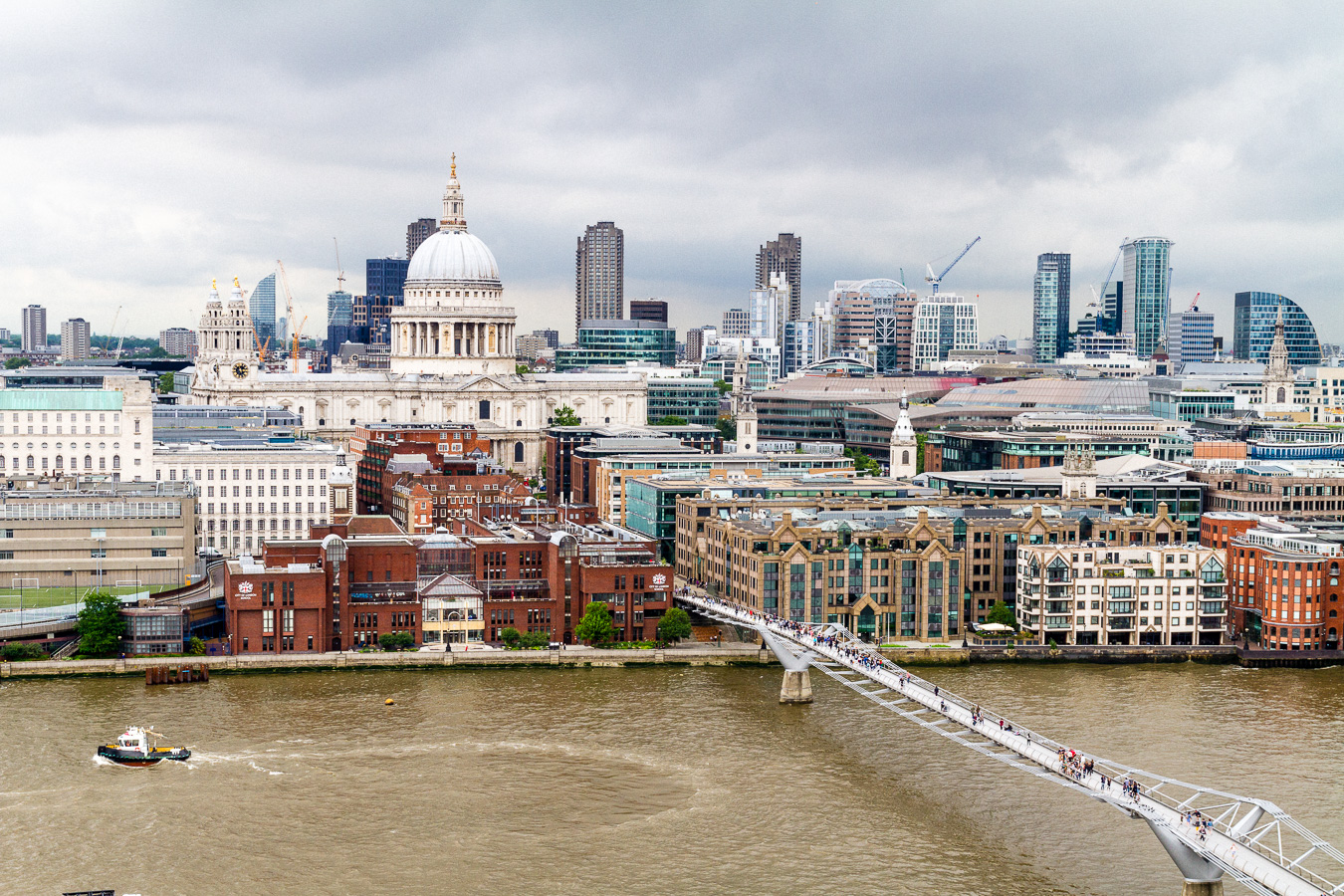Londres pas cher - St-Paul vue de la Tate Modern