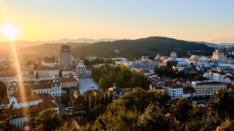 Que faire à Ljubljana, Slovénie - vue du château