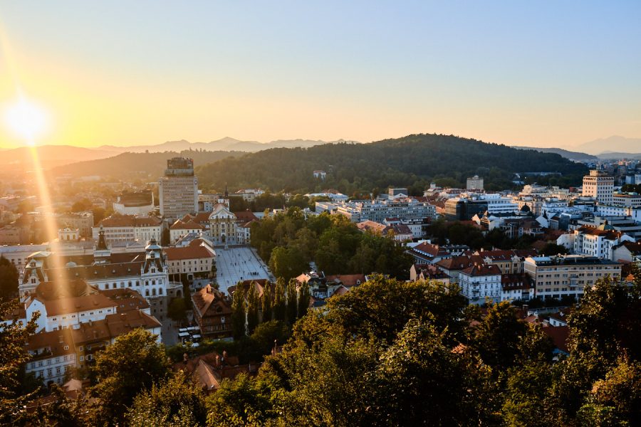 Que faire à Ljubljana, Slovénie - vue du château