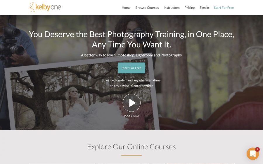 Où apprendre la photographie sur internet - KelbyOne