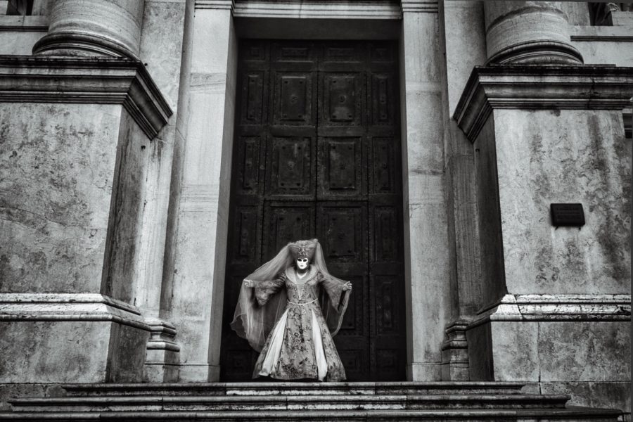 Carnaval de Venise en noir et blanc