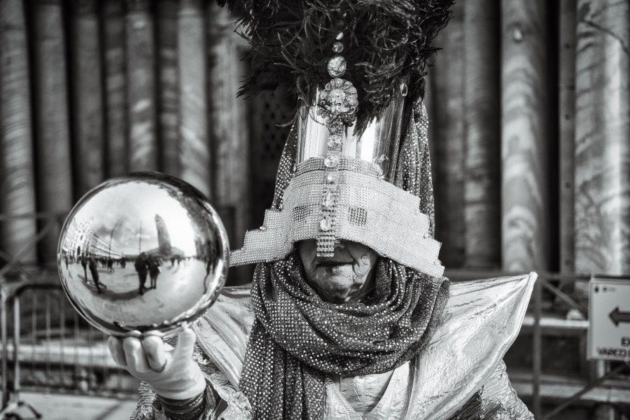 Carnaval de Venise en noir et blanc