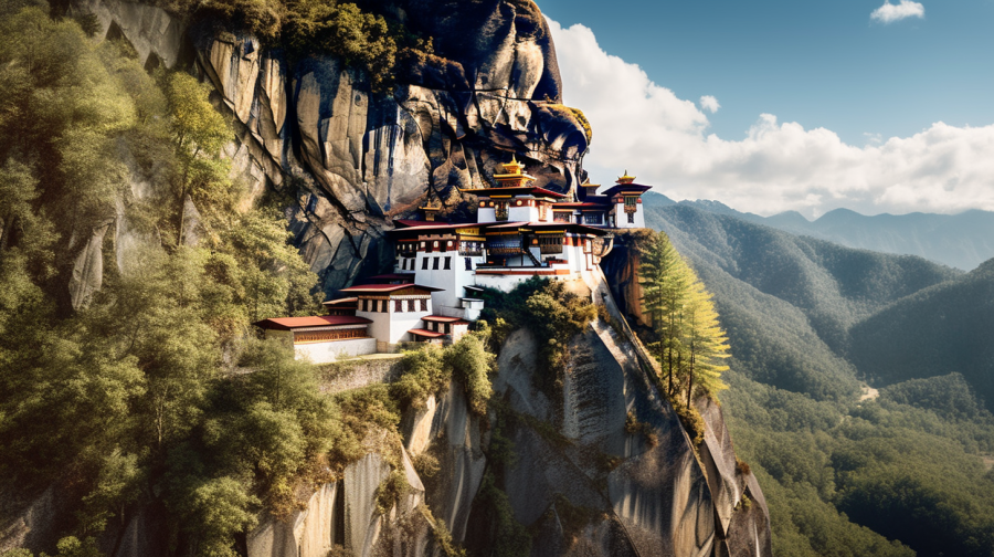 temple au Bhoutan